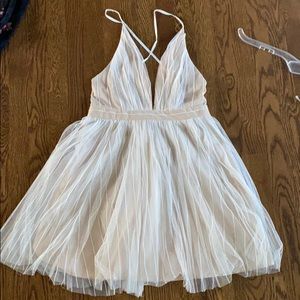 Cream/white mini dress